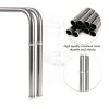 Medical Privacy Screen Yunlake 4-Panel Stainless Steel Divider 79x71-5
