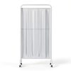 Mobile Medical Privacy Screen ZFUCMAYL White 1-Panel Folding Partition-0