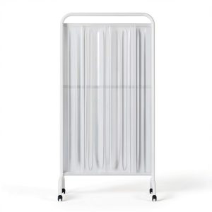 Mobile Medical Privacy Screen ZFUCMAYL White 1-Panel Folding Partition-0