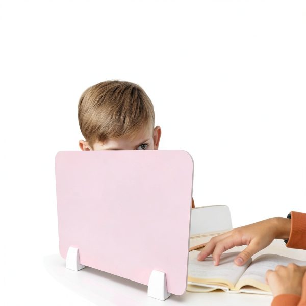 Desk Shield Divider PLAFOPE Privacy Panel Pink 15.55x11.61in-7