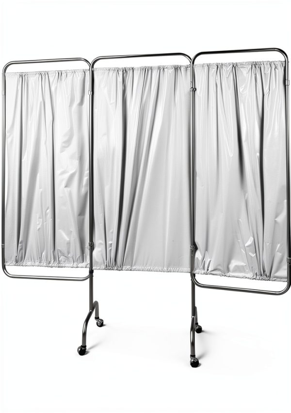 Medical Privacy Screen Drive Medical 13508 White Three Panel Screen-1