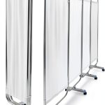 Medical Privacy Screen Yunlake 4-Panel Stainless Steel Divider 79x71-0