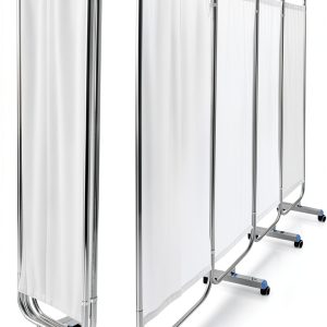 Medical Privacy Screen Yunlake 4-Panel Stainless Steel Divider 79x71-0