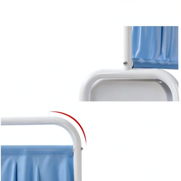 Mobile Medical Privacy Screen ZFUCMAYL White 1-Panel Folding Partition-2