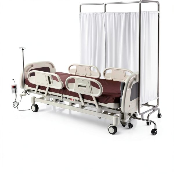 3 Panel Privacy Screen Rolling Casters HunnmingRe 75" x 71" Divider-2