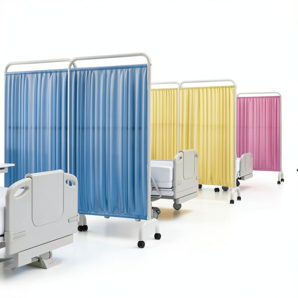 Mobile Medical Privacy Screen ZFUCMAYL White 1-Panel Folding Partition-6