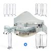 Medical Privacy Screen Yunlake 4-Panel Stainless Steel Divider 79x71-4