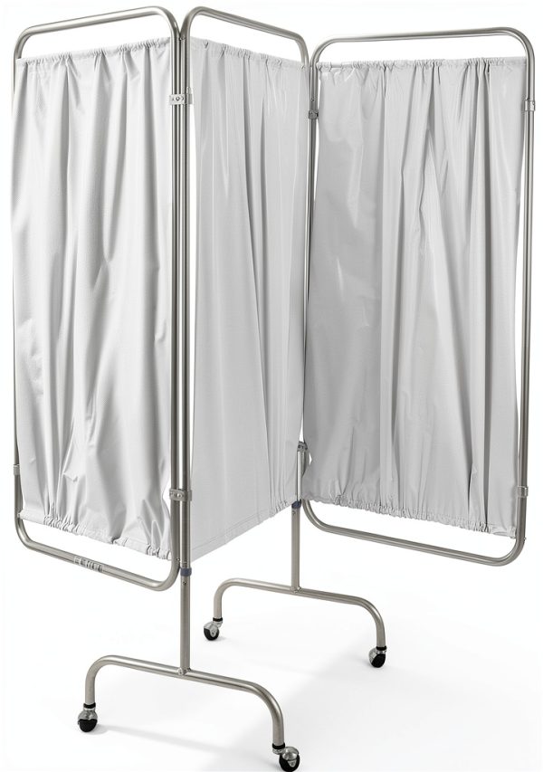 Medical Privacy Screen Drive Medical 13508 White Three Panel Screen-0