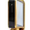 Privacy Screen Panel Gold Steel Partition 1.5m x 30cm for Restaurants-6