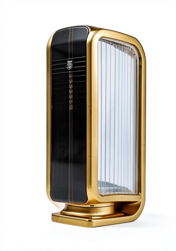 Privacy Screen Panel Gold Steel Partition 1.5m x 30cm for Restaurants-6