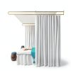 Privacy Partition Curtains by lukar U Shape Room Divider White 7.54ft-2