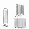 Medical Privacy Screen tonchean 4-Panel Divider with Wheels White-4