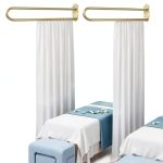 Privacy Partition Curtains by lukar U Shape Room Divider White 7.54ft-0