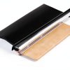 Restroom Privacy Covers Black Rigid Plastic & Vinyl Gap Filler 2 Pack-1