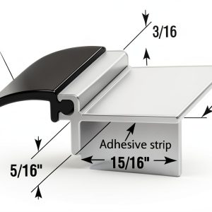 Restroom Privacy Covers Black Rigid Plastic & Vinyl Gap Filler 2 Pack-0