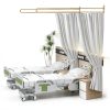 Privacy Partition Curtains by lukar U Shape Room Divider White 7.54ft-4