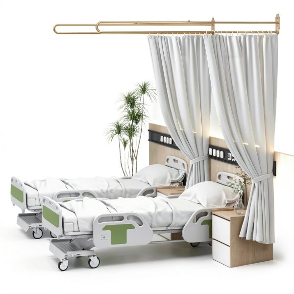 Privacy Partition Curtains by lukar U Shape Room Divider White 7.54ft-4