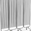 Medical Privacy Screen tonchean 4-Panel Divider with Wheels White-0