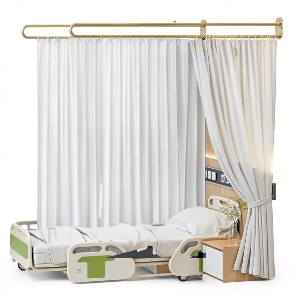 Privacy Partition Curtains by lukar U Shape Room Divider White 7.54ft-1
